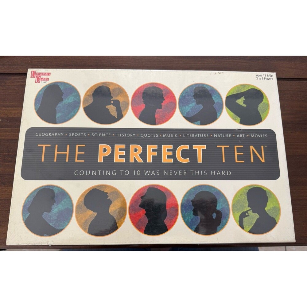 The Perfect Ten University Games Trivia Board Game 2 to 6 Players 12+ NEW 2003